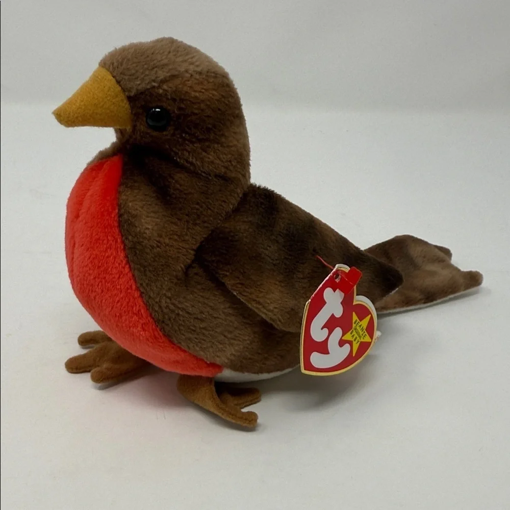 Vintage Ty Beanie Babies Early the Robin Retired - DOB 1997